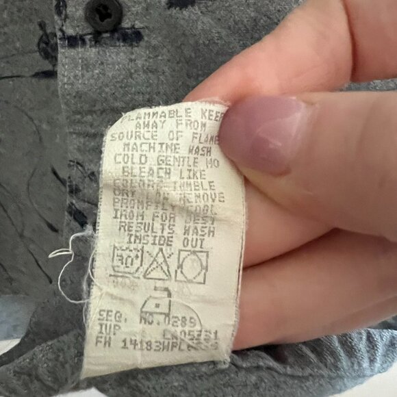 Vintage Woolrich Novelty Print Fishing Rod Soft Button Front Long Sleeve Shirt - Picture 8 of 12